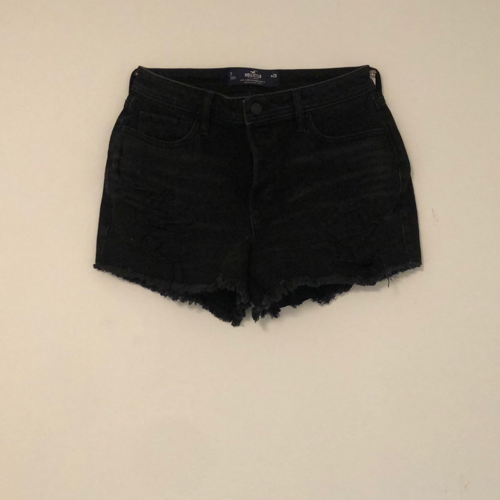Size 7 Hollister Black Jean Shorts